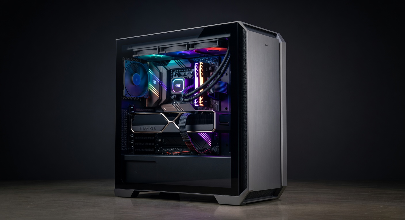 Titan RTX Elite Gaming PC Front View